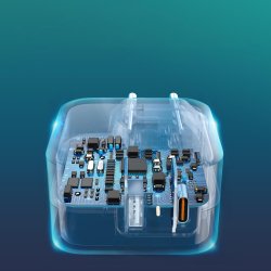 Choetech USB-C PD og USB-A QC vgoplader, 38W, hvid