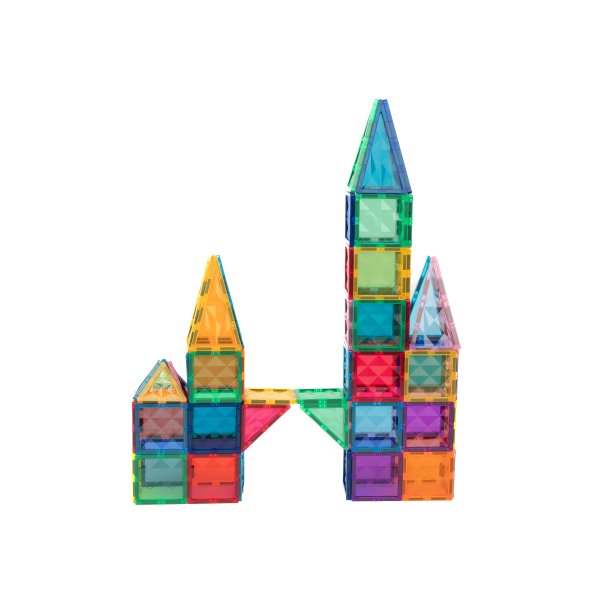 Magnetic Tiles byggesæt, 100 stk