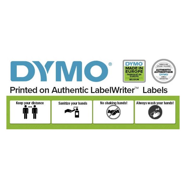 DYMO LabelWriter 28mm x 89mm std. address labels (12 pack)