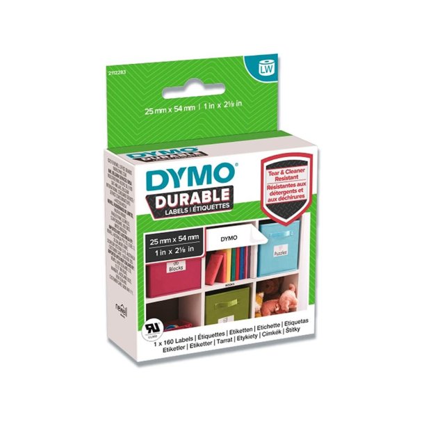 Label 25x54 Extra Strong perm white(160)