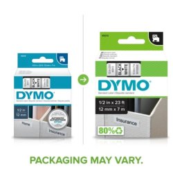 DYMO tape D1 (45014), 12 mm x 7 m - bl/hvid