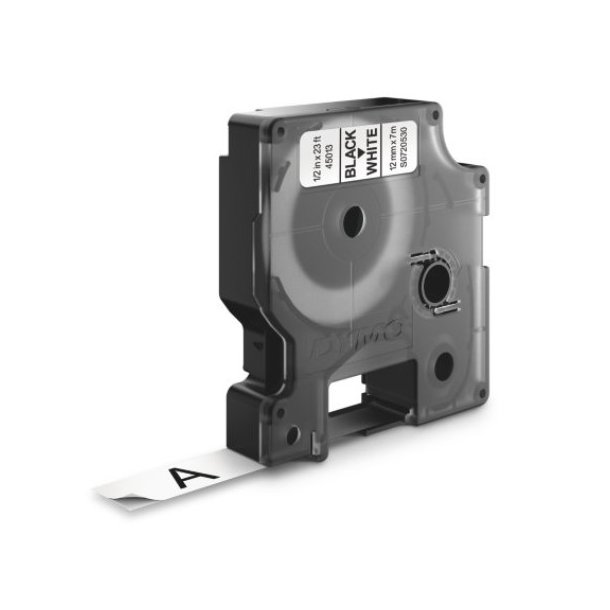 DYMO tape D1 ( 45015), 12 mm x 7 m - rd/hvid