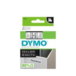 DYMO tape D1 ( 45015), 12 mm x 7 m - rd/hvid