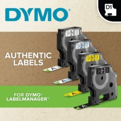 DYMO tape D1 (45803) 19 mm x 7 m - sort/hvid
