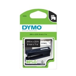 DYMO tape D1 (40910), 9 mm x 7 m - sort/klar