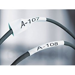 Dymo Tape Rhino 6 mm x 1,5 m Krympeflex Sort/Hvid