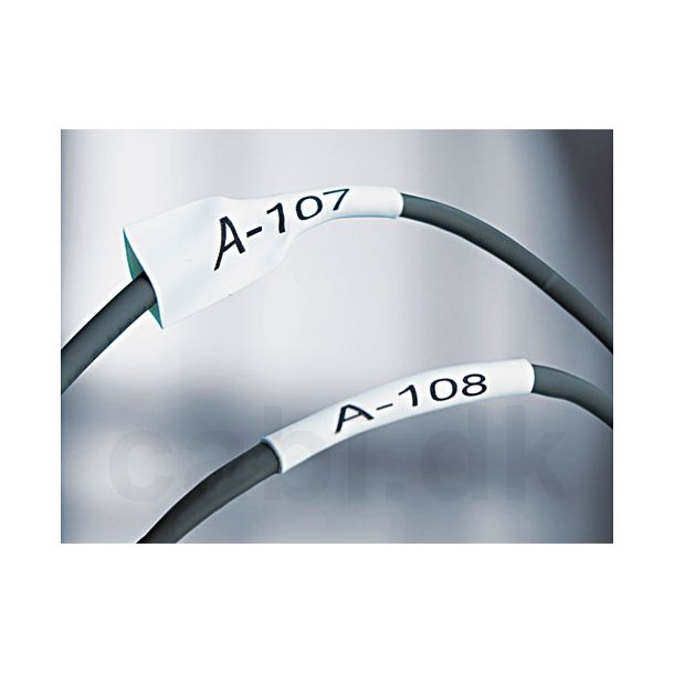 Dymo Tape Rhino 6 mm x 1,5 m Krympeflex Sort/Hvid