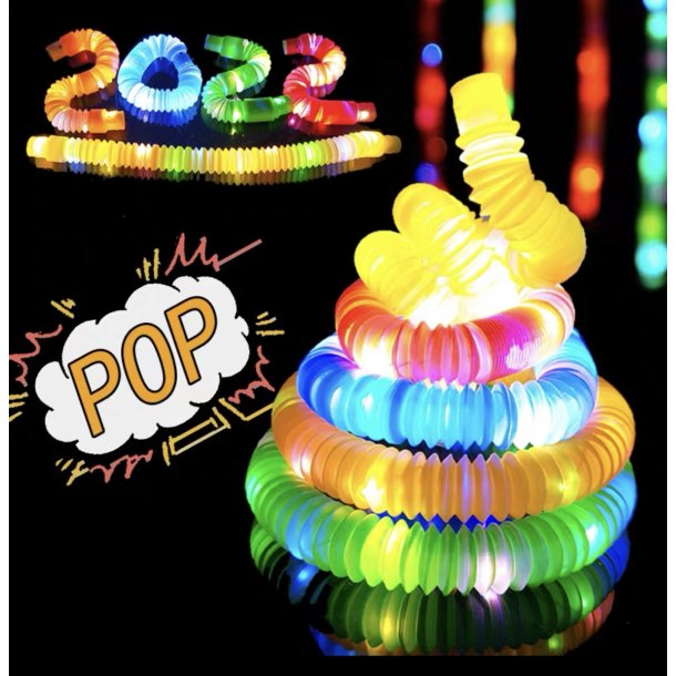 Pop Flash Tube fidget. 8 stk