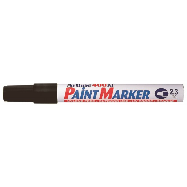 Artline Marker 400XF Paint Svart, 12 st