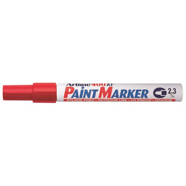 Artline Marker 400XF Paint - Rd (12 stk)
