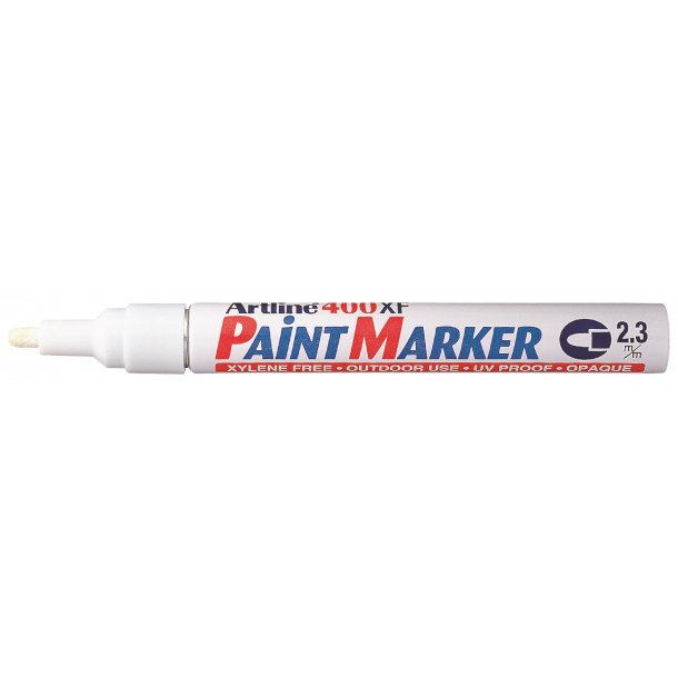 Artline Marker 400XF Paint Hvid, 12 stk