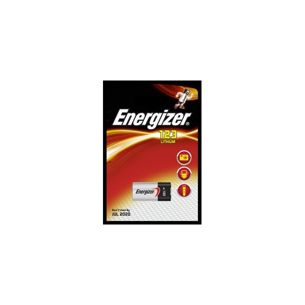 Energizer Lithium "Photo" batteri CR123, 1 stk