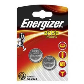 Energizer CR2450 batter, 2 stk 