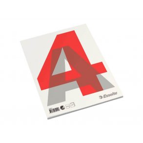 Esselte Blok Standard Toplimet Uden Huller A4 Ulinieret 100 ark - 60 g (10 stk)