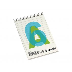Esselte Spiralblok A6 Linieret 60 g - 80 blade (10 stk)