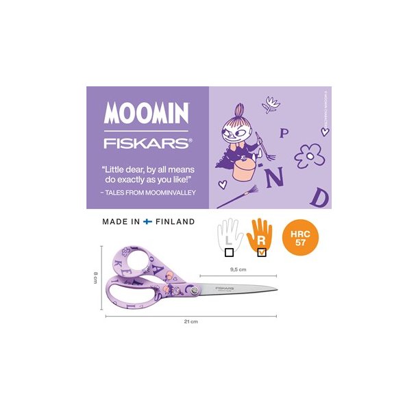 Fiskars Moomin universal saks, 21 cm, Lille My ABC