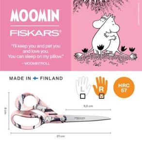 Fiskars Moomin universal saks, 21cm, Love
