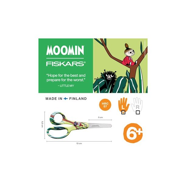 Fiskars Moomin brnesaks, Lille My, venstre