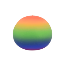 Farverig jumbo stressbold 11 cm