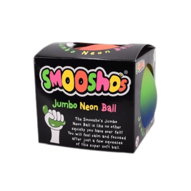 Farverig jumbo stressbold 11 cm