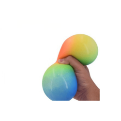 Farverig jumbo stressbold 11 cm