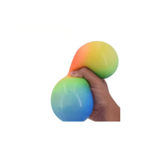 Farverig jumbo stressbold 11 cm