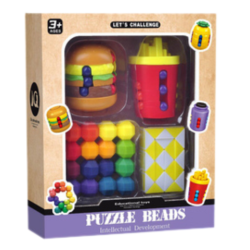 Fidget s�t med 4 hjernepuslespil