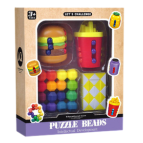 Fidget s�t med 4 hjernepuslespil