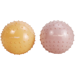 Find That Hippo Sensoriska Bollar � 2 st. � Rosy Brown &amp; Beige