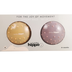 Find That Hippo Sensoriska Bollar � 2 st. � Rosy Brown &amp; Beige