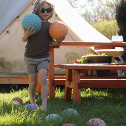 Find That Hippo Sensoriska Bollar � 2 st. � Rosy Brown &amp; Beige