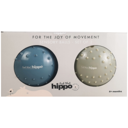 Find That Hippo Sensoriska Massagebollar � 2 st. Metallic Blue &amp; Ivory