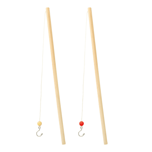 Fiskespil til B�rn med 6 Regnbue�nder og 2 Fiskest�nger | Scratch Active Play