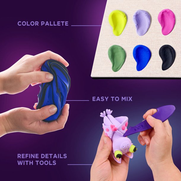 Flagermus-verden i 3D med air clay � kreativt kreas�t