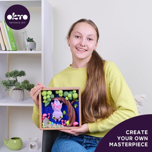 Flagermus-verden i 3D med air clay � kreativt kreas�t