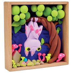 Flagermus-verden i 3D med air clay � kreativt kreas�t
