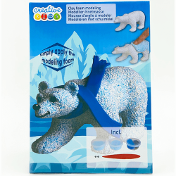 Creative Kids Foam Clay modelleringsskum - Isbjrn, 14 g