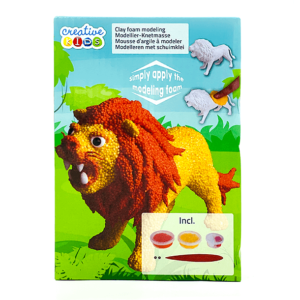 Creative Kids Foam Clay modelleringsskum - Løve, 14 g