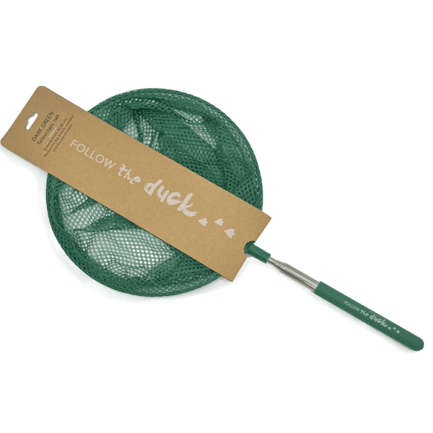 Follow the Duck teleskopisk strandnet � dark green