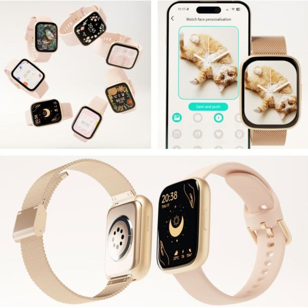 Forever ForeVigo 4 SW-330 Smartwatch, Rose Gold