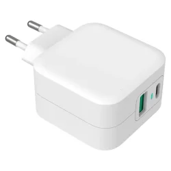 GreyLime 38W USB-C PD &amp; USB-A QC Vgoplader - Hvid