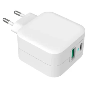 GreyLime 38W USB-C PD & USB-A QC Vgoplader - Hvid