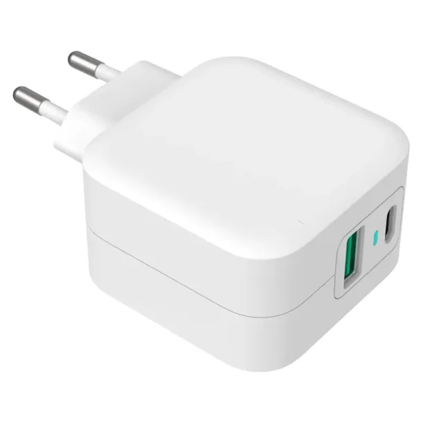 GreyLime 38W USB-C PD &amp; USB-A QC Vgoplader - Hvid
