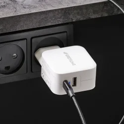 GreyLime 38W USB-C PD &amp; USB-A QC Vgoplader - Hvid