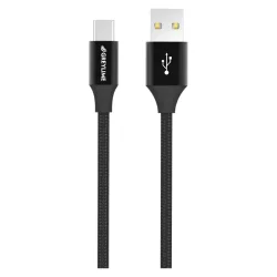 GreyLime USB til USB-C Kabel 1 m - Sort