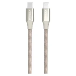 GreyLime Braided USB-C-USB-C Kabel 60W 1 m - Beige