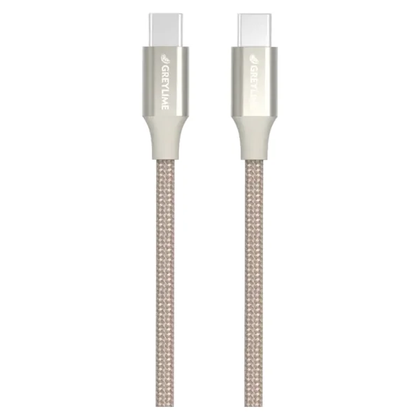 GreyLime Braided USB-C-USB-C Kabel 2 m - Beige