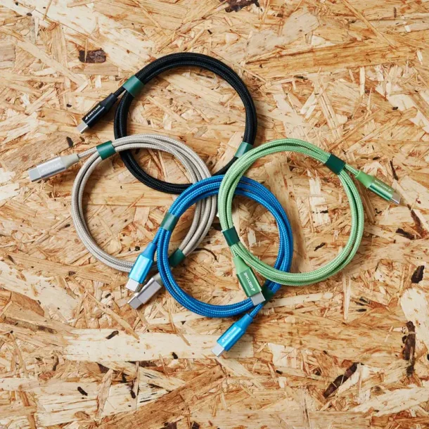 GreyLime Braided USB-C-USB-C Kabel 60W 2 m - Beige