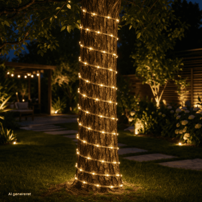 Grundig solcells ljusslinga med 100 LED, 10 m