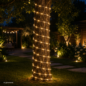 Grundig solcelle lysk�de med 100 LED, 10 m